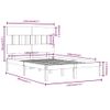 Cama Matrimonial | Cama Para Adultos | Estructura De Cama De Madera Maciza Blanca 140x190 Cm Cfw935249