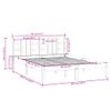 Cama Matrimonial | Cama Para Adultos | Estructura De Cama De Madera Maciza Blanca 160x200 Cm Cfw509676