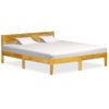 Cama Matrimonial | Cama Para Adultos | Estructura De Cama De Madera Maciza De Mango 180 Cm Cfw730050