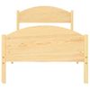 Cama Individual | Cama Para Adultos | Estructura De Cama De Madera Maciza De Pino 100x200 Cm Cfw924335