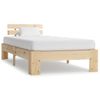 Cama Individual | Cama Para Adultos | Estructura De Cama De Madera Maciza De Pino 100x200 Cm Cfw195814