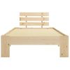 Cama Individual | Cama Para Adultos | Estructura De Cama De Madera Maciza De Pino 100x200 Cm Cfw195814