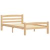 Cama Individual | Cama Para Adultos | Estructura De Cama De Madera Maciza De Pino 100x200 Cm Cfw273177