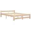 Cama Matrimonial | Cama Para Adultos | Estructura De Cama De Madera Maciza De Pino 120x200 Cm Cfw513533