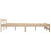 Cama Matrimonial | Cama Para Adultos | Estructura De Cama De Madera Maciza De Pino 120x200 Cm Cfw513533