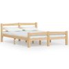 Cama Matrimonial | Cama Para Adultos | Estructura De Cama De Madera Maciza De Pino 120x200 Cm Cfw252369