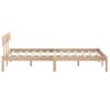 Cama Matrimonial | Cama Para Adultos | Estructura De Cama De Madera Maciza De Pino 140x190 Cm Cfw483993