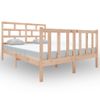 Cama Matrimonial | Cama Para Adultos | Estructura De Cama De Madera Maciza De Pino 140x190 Cm Cfw417773