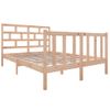 Cama Matrimonial | Cama Para Adultos | Estructura De Cama De Madera Maciza De Pino 140x190 Cm Cfw417773