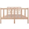 Cama Matrimonial | Cama Para Adultos | Estructura De Cama De Madera Maciza De Pino 140x190 Cm Cfw417773