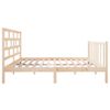 Cama Matrimonial | Cama Para Adultos | Estructura De Cama De Madera Maciza De Pino 140x190 Cm Cfw417773