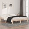 Cama Matrimonial | Cama Para Adultos | Estructura De Cama De Madera Maciza De Pino 140x190 Cm Cfw873147