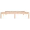 Cama Matrimonial | Cama Para Adultos | Estructura De Cama De Madera Maciza De Pino 140x190 Cm Cfw873147