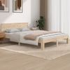 Cama Matrimonial | Cama Para Adultos | Estructura De Cama De Madera Maciza De Pino 140x190 Cm Cfw565752