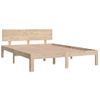 Cama Matrimonial | Cama Para Adultos | Estructura De Cama De Madera Maciza De Pino 140x190 Cm Cfw565752