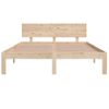 Cama Matrimonial | Cama Para Adultos | Estructura De Cama De Madera Maciza De Pino 140x190 Cm Cfw565752