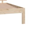 Cama Matrimonial | Cama Para Adultos | Estructura De Cama De Madera Maciza De Pino 140x190 Cm Cfw565752