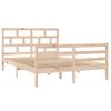 Cama Matrimonial | Cama Para Adultos | Estructura De Cama De Madera Maciza De Pino 140x200 Cm Cfw436214