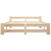 Cama Matrimonial | Cama Para Adultos | Estructura De Cama De Madera Maciza De Pino 140x200 Cm Cfw237620