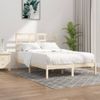 Cama Matrimonial | Cama Para Adultos | Estructura De Cama De Madera Maciza De Pino 160x200 Cm Cfw167922