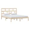 Cama Matrimonial | Cama Para Adultos | Estructura De Cama De Madera Maciza De Pino 160x200 Cm Cfw764149