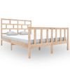 Cama Matrimonial | Cama Para Adultos | Estructura De Cama De Madera Maciza De Pino 160x200 Cm Cfw441541