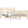 Cama Matrimonial | Cama Para Adultos | Estructura De Cama De Madera Maciza De Pino 160x200 Cm Cfw340036