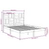 Cama Matrimonial | Cama Para Adultos | Estructura De Cama De Madera Maciza De Pino 160x200 Cm Cfw464289