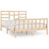 Cama Matrimonial | Cama Para Adultos | Estructura De Cama De Madera Maciza De Pino 160x200 Cm Cfw584450