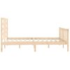 Cama Matrimonial | Cama Para Adultos | Estructura De Cama De Madera Maciza De Pino 160x200 Cm Cfw584450