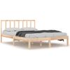 Cama Matrimonial | Cama Para Adultos | Estructura De Cama De Madera Maciza De Pino 160x200 Cm Cfw385046