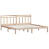 Cama Matrimonial | Cama Para Adultos | Estructura De Cama De Madera Maciza De Pino 160x200 Cm Cfw268899