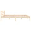 Cama Matrimonial | Cama Para Adultos | Estructura De Cama De Madera Maciza De Pino 160x200 Cm Cfw925715