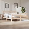 Cama Matrimonial | Cama Para Adultos | Estructura De Cama De Madera Maciza De Pino 200x200 Cm Cfw100136