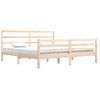 Cama Matrimonial | Cama Para Adultos | Estructura De Cama De Madera Maciza De Pino 200x200 Cm Cfw100136