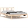 Cama Matrimonial | Cama Para Adultos | Estructura De Cama De Madera Maciza De Pino 200x200 Cm Cfw348353