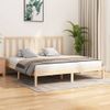 Cama Matrimonial | Cama Para Adultos | Estructura De Cama De Madera Maciza De Pino 200x200 Cm Cfw658050