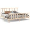 Cama Matrimonial | Cama Para Adultos | Estructura De Cama De Madera Maciza De Pino 200x200 Cm Cfw251052