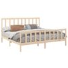 Cama Matrimonial | Cama Para Adultos | Estructura De Cama De Madera Maciza De Pino 200x200 Cm Cfw251052