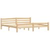 Cama Matrimonial | Cama Para Adultos | Estructura De Cama De Madera Maciza De Pino 200x200 Cm Cfw285081