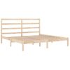 Cama Matrimonial | Cama Para Adultos | Estructura De Cama De Madera Maciza De Pino 200x200 Cm Cfw261187