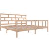 Cama Matrimonial | Cama Para Adultos | Estructura De Cama De Madera Maciza De Pino 200x200 Cm Cfw846058