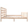 Cama Matrimonial | Cama Para Adultos | Estructura De Cama De Madera Maciza De Pino 200x200 Cm Cfw846058