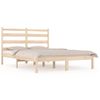 Cama Matrimonial | Cama Para Adultos | Estructura De Cama De Madera Maciza De Pino 200x200 Cm Cfw110323