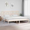 Cama Matrimonial | Cama Para Adultos | Estructura De Cama De Madera Maciza De Pino 200x200 Cm Cfw301436