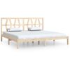 Cama Matrimonial | Cama Para Adultos | Estructura De Cama De Madera Maciza De Pino 200x200 Cm Cfw301436