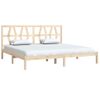 Cama Matrimonial | Cama Para Adultos | Estructura De Cama De Madera Maciza De Pino 200x200 Cm Cfw301436