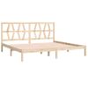 Cama Matrimonial | Cama Para Adultos | Estructura De Cama De Madera Maciza De Pino 200x200 Cm Cfw301436