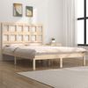 Cama Matrimonial | Cama Para Adultos | Estructura De Cama De Madera Maciza De Pino 200x200 Cm Cfw463845