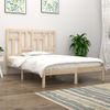 Cama Matrimonial | Cama Para Adultos | Estructura De Cama De Madera Maciza De Pino 200x200 Cm Cfw288877